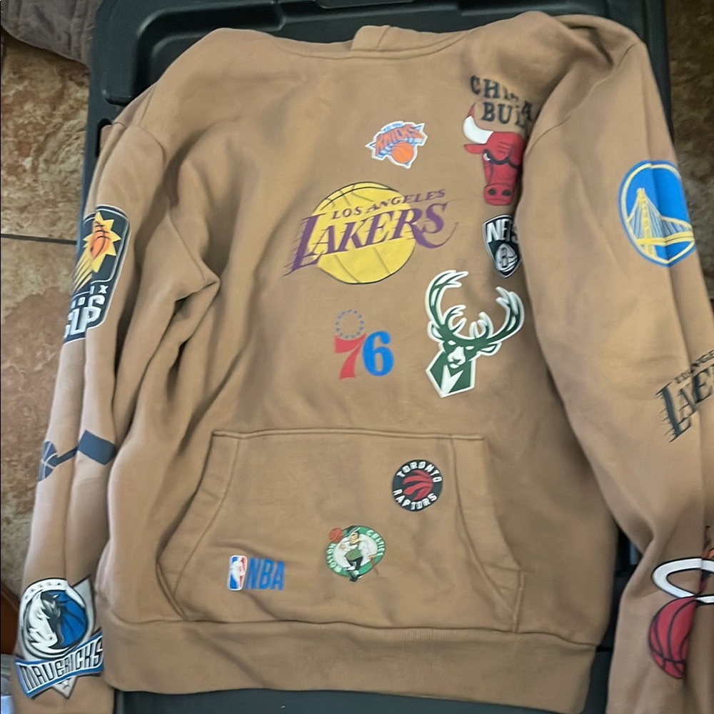 NBA Team Logo Brown Hoodie